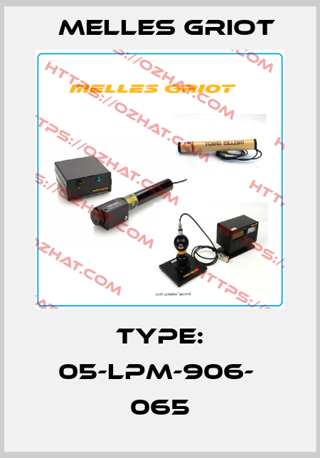 TYPE: 05-LPM-906-  065 MELLES GRIOT
