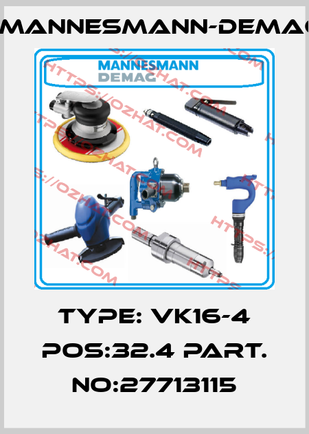 Type: VK16-4 POS:32.4 Part. NO:27713115 Mannesmann-Demag