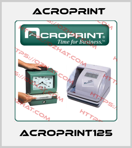 acroprint125 Acroprint