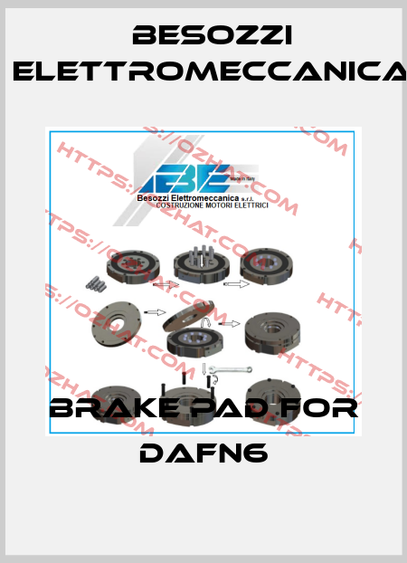 brake pad for DAFN6 Besozzi Elettromeccanica