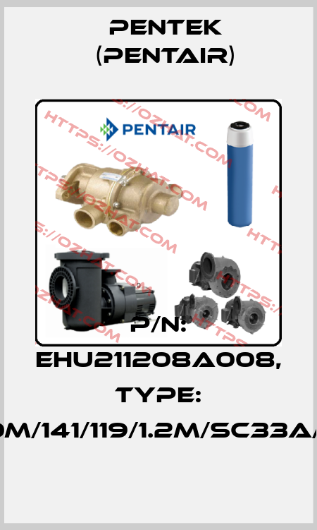 P/N: EHU211208A008, Type: B/HSQ1M10K/10M/141/119/1.2M/SC33A/LW/NPM25/EX Pentek (Pentair)