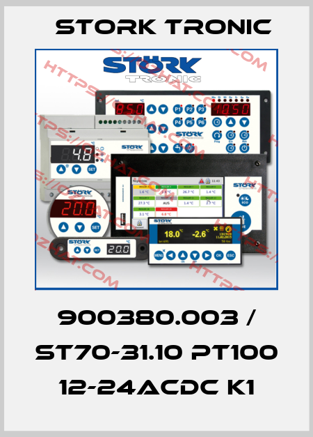 900380.003 / ST70-31.10 PT100 12-24ACDC K1 Stork tronic