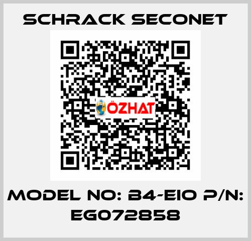 Model No: B4-EIO P/N: EG072858 Schrack Seconet