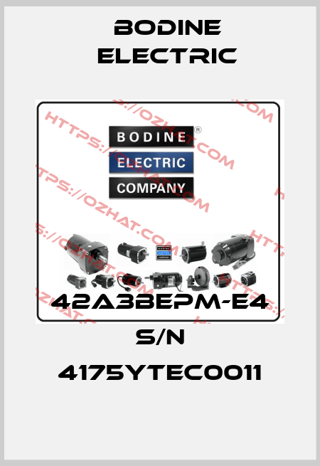42A3BEPM-E4 S/N 4175YTEC0011 BODINE ELECTRIC