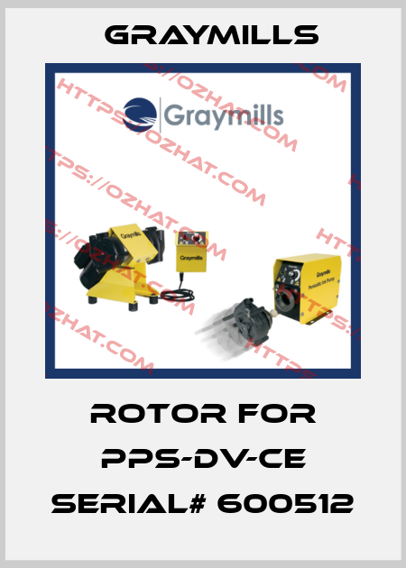 rotor for PPS-DV-CE serial# 600512 Graymills