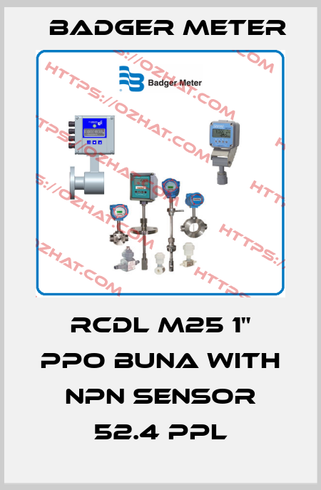 RCDL M25 1" PPO Buna with NPN Sensor 52.4 PPL Badger Meter