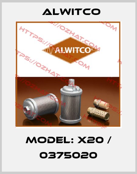 Model: X20 / 0375020 Alwitco