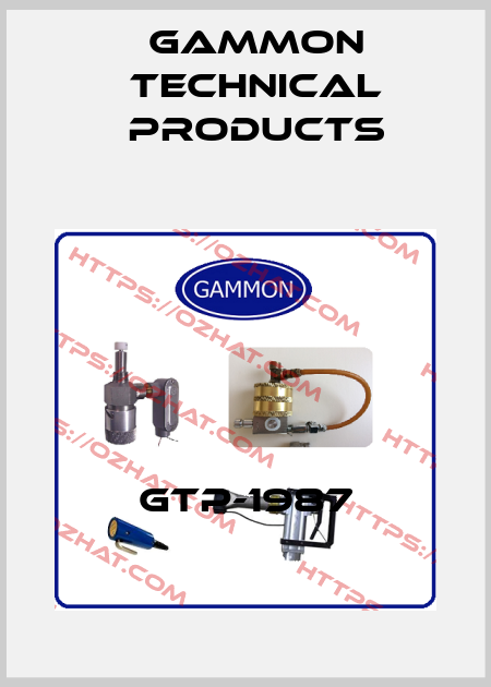 GTP-1987 Gammon Technical Products