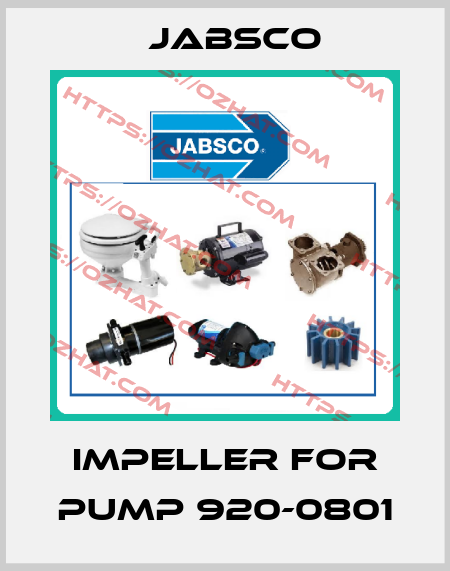 IMPELLER FOR PUMP 920-0801 Jabsco
