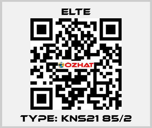 Type: KNS21 85/2 Elte