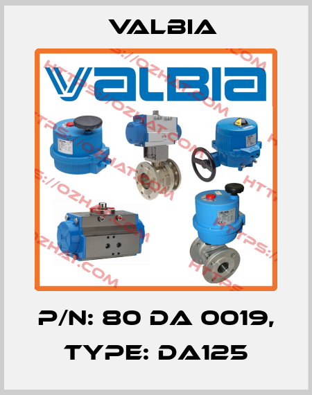 p/n: 80 DA 0019, type: DA125 Valbia