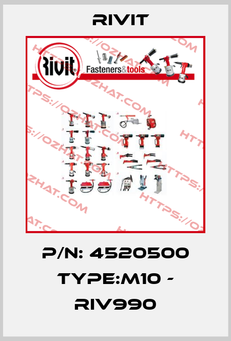 p/n: 4520500 Type:M10 - RIV990 Rivit