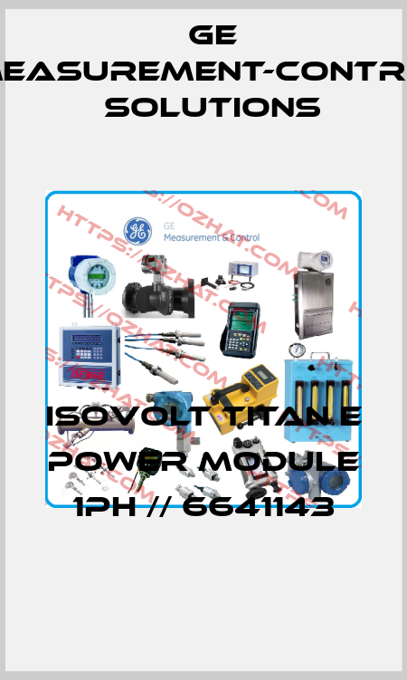 Isovolt Titan E Power Module 1Ph // 6641143 GE Measurement-Control Solutions