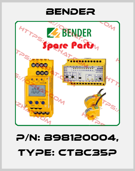 P/N: B98120004, Type: CTBC35P Bender