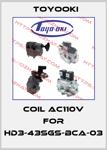 Coil AC110V for HD3-43SGS-BCA-03 Toyooki
