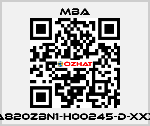 MBA820ZBN1-H00245-D-XXXXX MBA