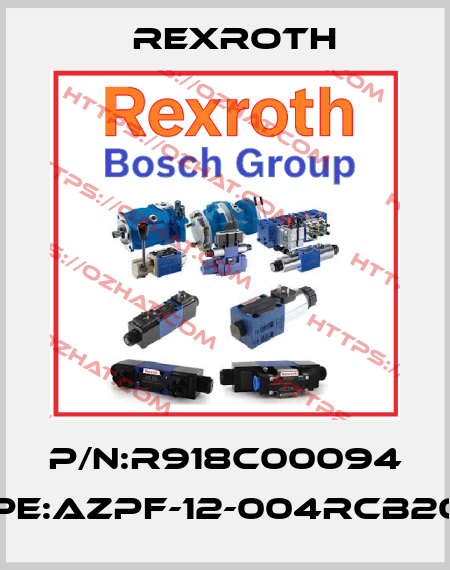 P/N:R918C00094 Type:AZPF-12-004RCB20KB Rexroth