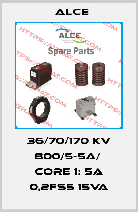 36/70/170 kV 800/5-5A/  Core 1: 5A 0,2FS5 15VA Alce