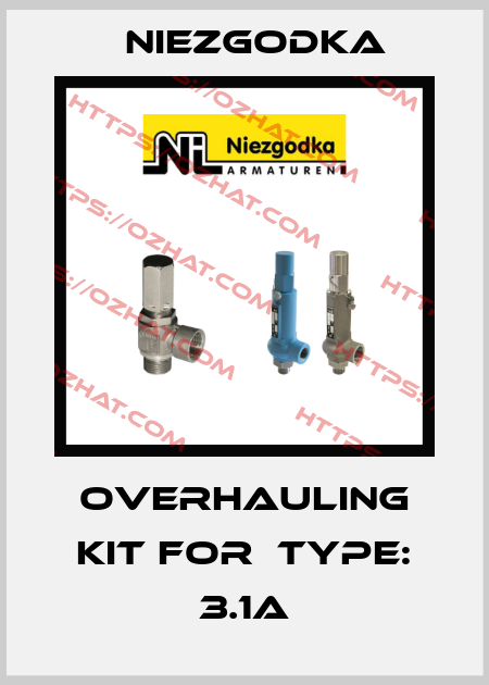 Overhauling kit for  type: 3.1A Niezgodka