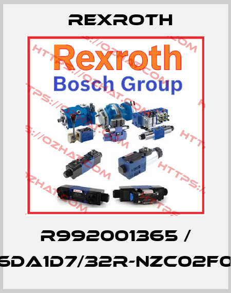 R992001365 / A4VG56DA1D7/32R-NZC02F043SH-S Rexroth