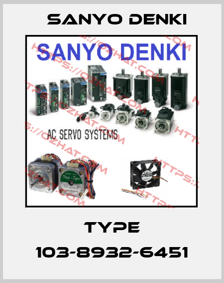 TYPE 103-8932-6451 Sanyo Denki