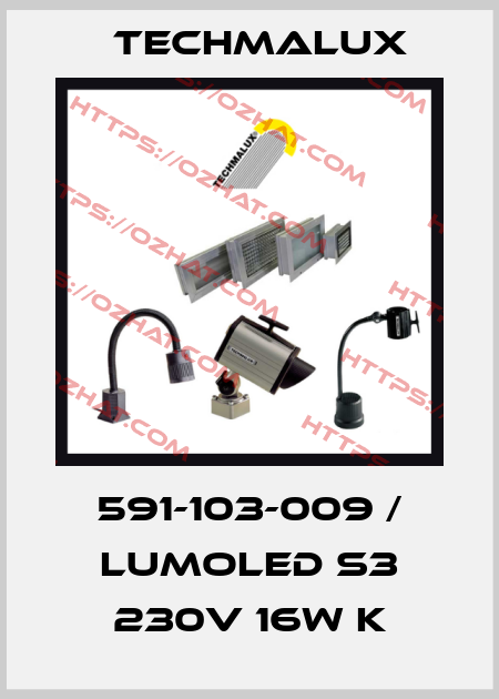 591-103-009 / LumoLED S3 230V 16W K Techmalux