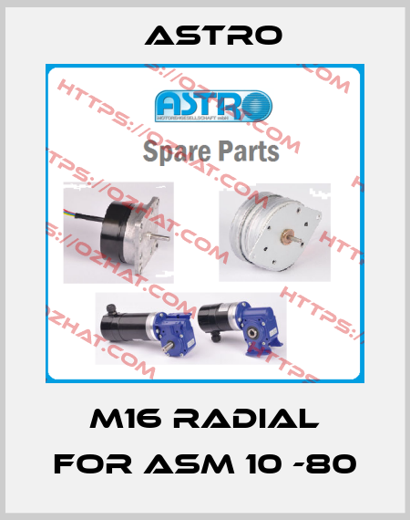 M16 radial for ASM 10 -80 Astro
