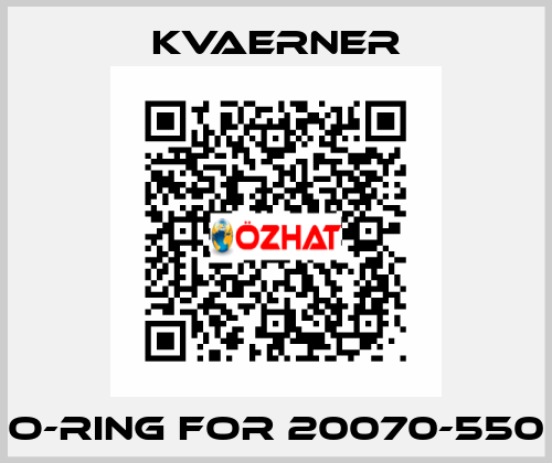 O-ring for 20070-550 KVAERNER