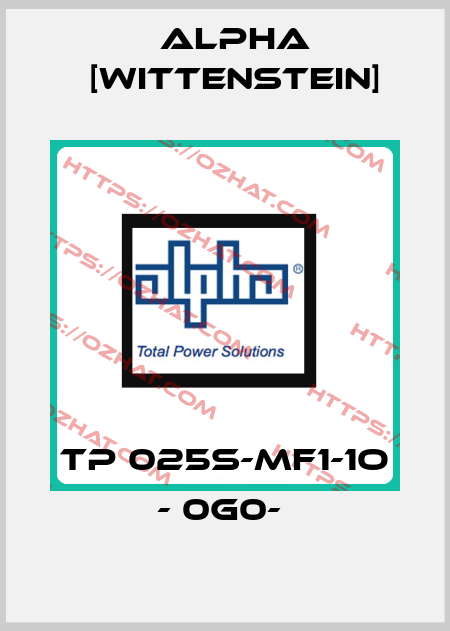 TP 025S-MF1-1O - 0G0-  Alpha [Wittenstein]