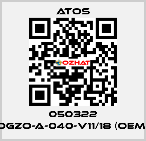 050322 DGZO-A-040-V11/18 (OEM) Atos