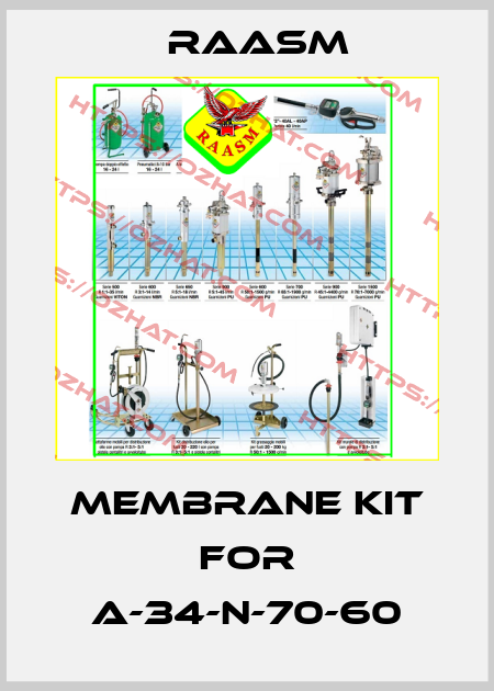 Membrane kit for A-34-N-70-60 Raasm
