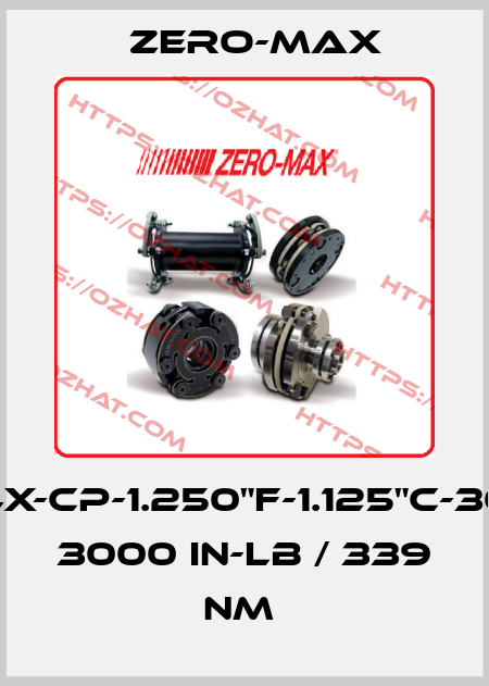 TT4X-CP-1.250"F-1.125"C-3000 3000 IN-LB / 339 NM  ZERO-MAX