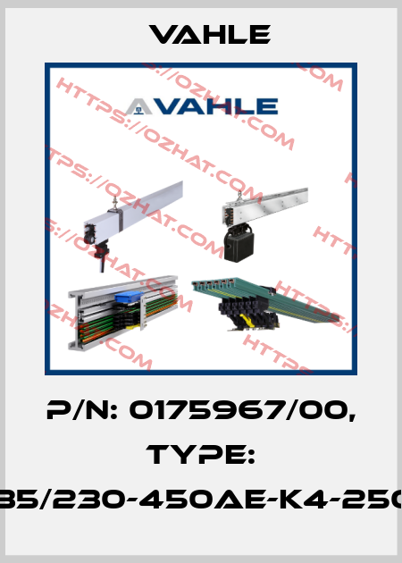 P/n: 0175967/00, Type: DT-UDV35/230-450AE-K4-2500PE-SC Vahle