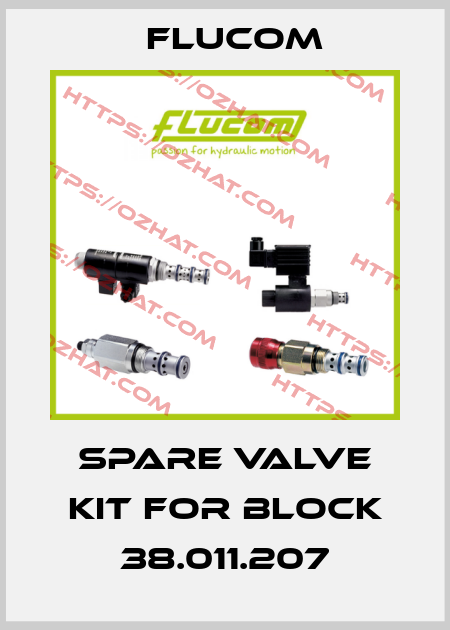 Spare valve kit for block 38.011.207 Flucom