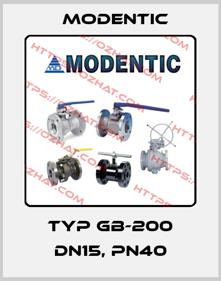 TYP GB-200 DN15, PN40 Modentic