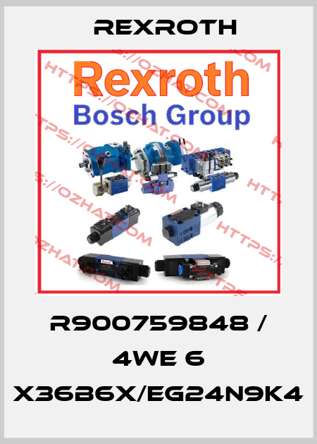 R900759848 / 4WE 6 X36B6X/EG24N9K4 Rexroth