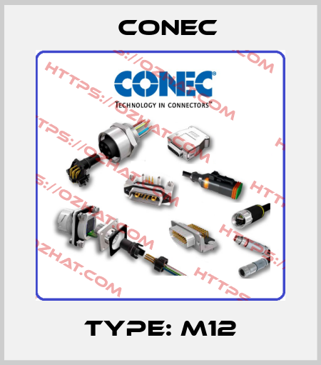 type: M12 CONEC