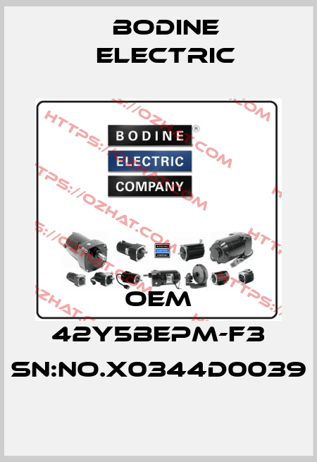 OEM 42Y5BEPM-F3 SN:No.X0344D0039 BODINE ELECTRIC