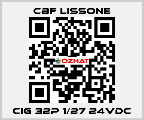 CIG 32P 1/27 24VDC CBF LISSONE