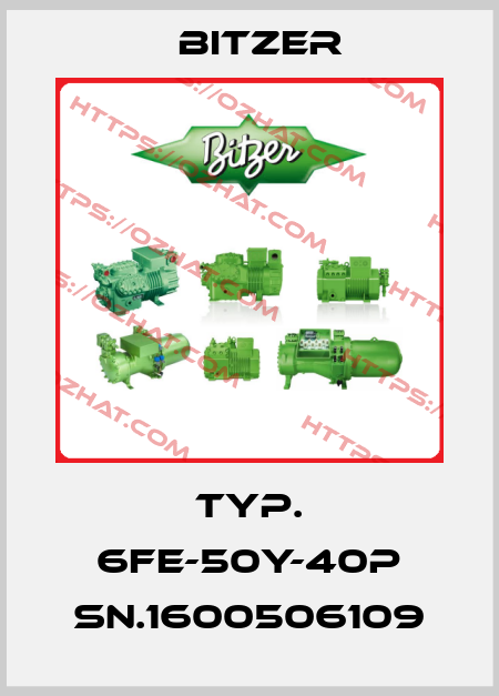 TYP. 6FE-50Y-40P SN.1600506109 Bitzer