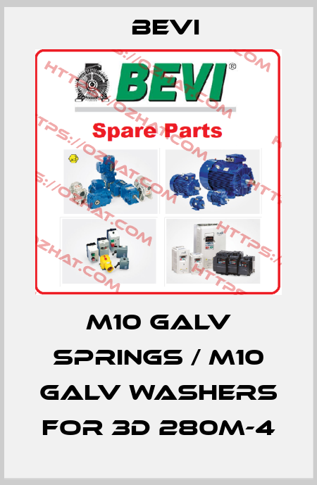 M10 GALV springs / M10 GALV washers for 3D 280M-4 Bevi