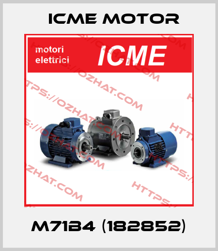 M71B4 (182852) Icme Motor