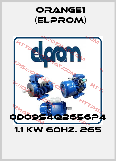 0D09S4Q2656P4 1.1 Kw 60Hz. 265 ORANGE1 (Elprom)