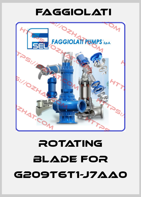 rotating blade for G209T6T1-J7AA0 Faggiolati