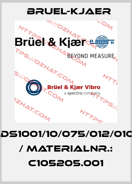 ds822.ds1001/10/075/012/010/299/0 / MaterialNr.: C105205.001 Bruel-Kjaer