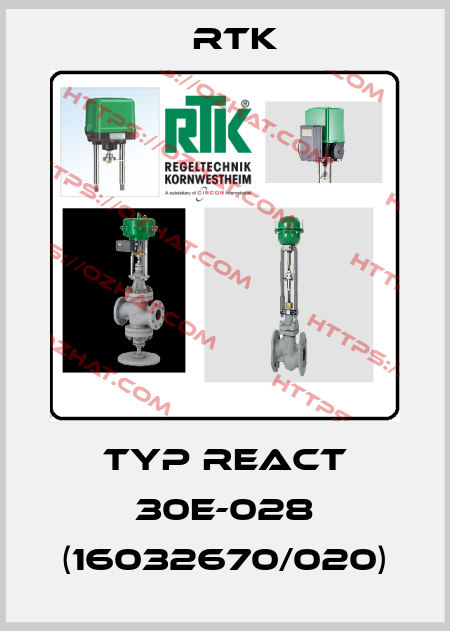 Typ REact 30E-028 (16032670/020) RTK