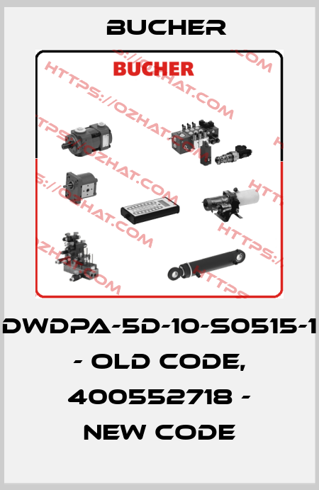 DWDPA-5D-10-S0515-1 - old code, 400552718 - new code Bucher
