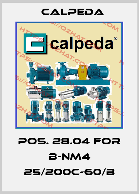 Pos. 28.04 for B-NM4 25/200C-60/B Calpeda