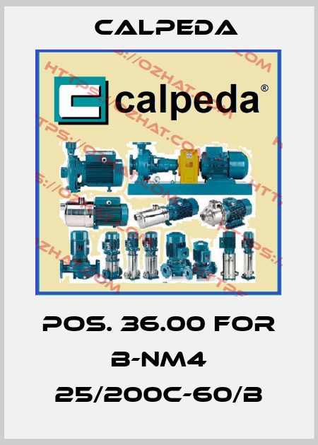Pos. 36.00 for B-NM4 25/200C-60/B Calpeda