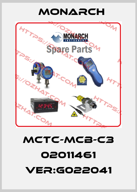 MCTC-MCB-C3 02011461 VER:G022041 MONARCH